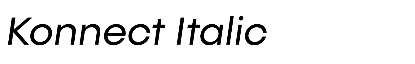 Konnect Italic
